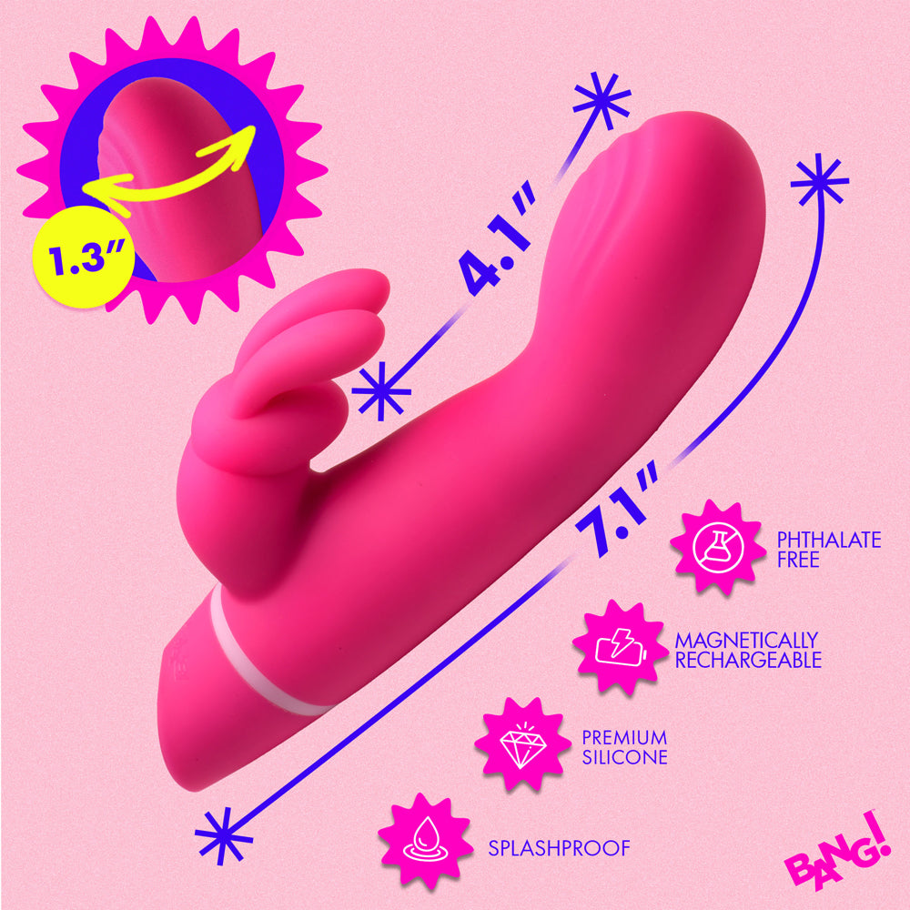 BANG! Silicone Rabbit Vibrator - Dual Stimulation Delight