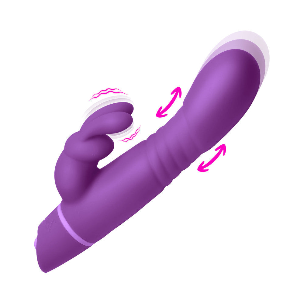 BANG! Silicone Rabbit Vibrator - Purple