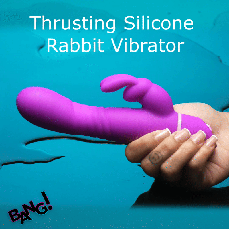 BANG! Silicone Rabbit Vibrator - Purple