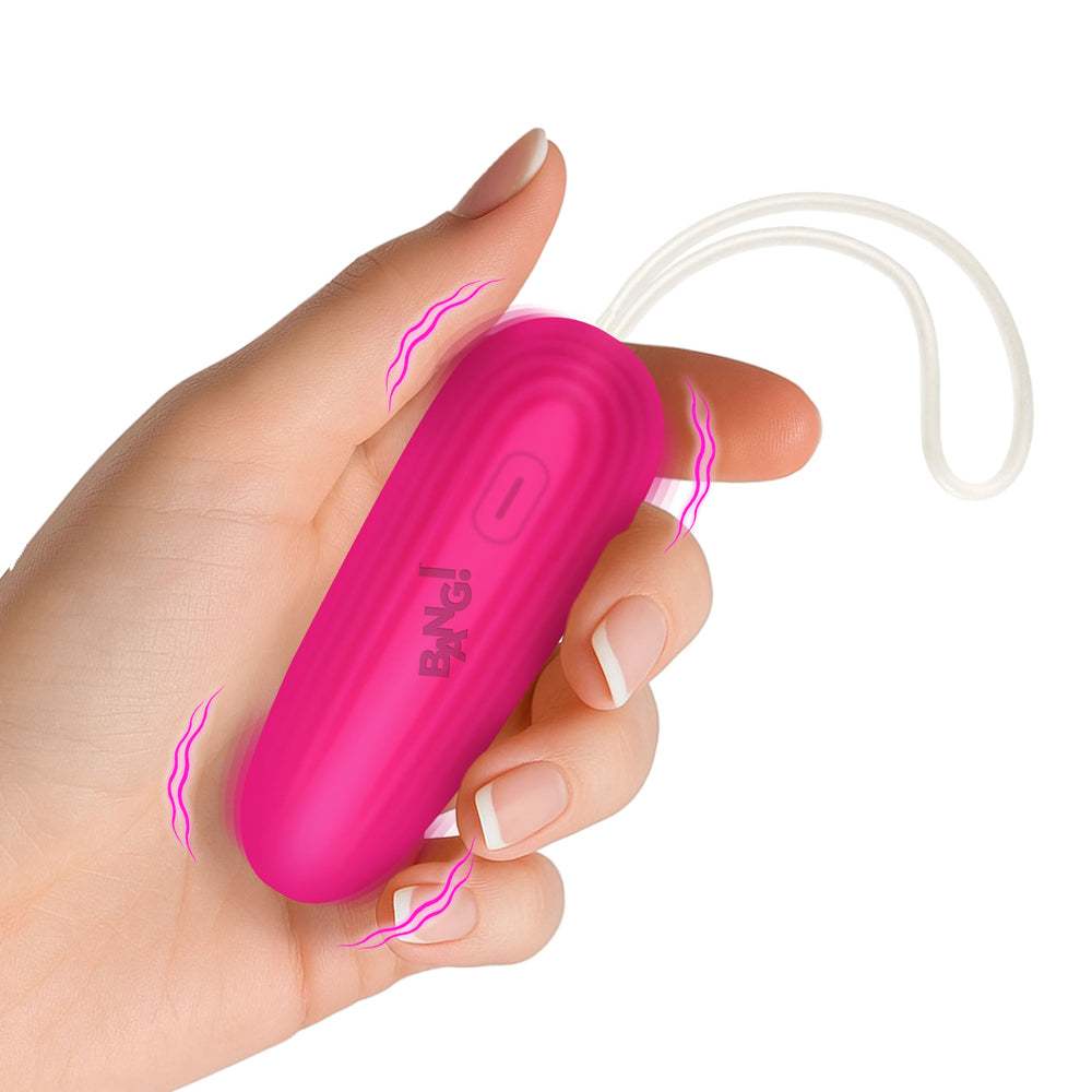 BANG! Silicone Vibrating Egg - Pink