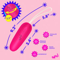 BANG! Silicone Vibrating Egg - Pink