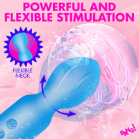BANG! Vibrating Silicone Mini Wand - Blue