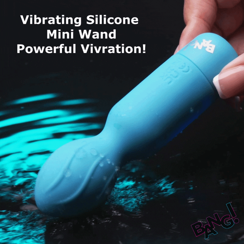BANG! Vibrating Silicone Mini Wand - Blue
