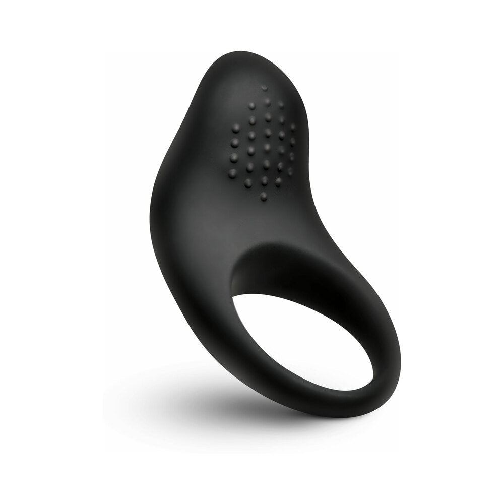 BANG! Vibrating Silicone Cock Ring Black for Enhanced Intimacy