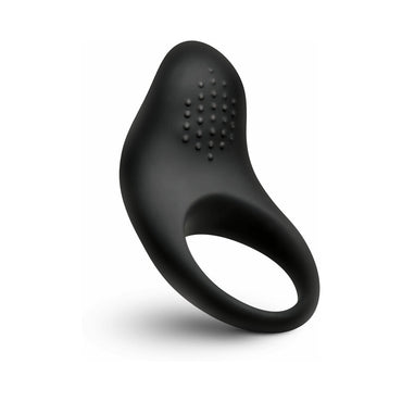 BANG! Vibrating Silicone Cock Ring Black for Enhanced Intimacy