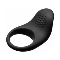 BANG! Vibrating Silicone Cock Ring Black for Enhanced Intimacy