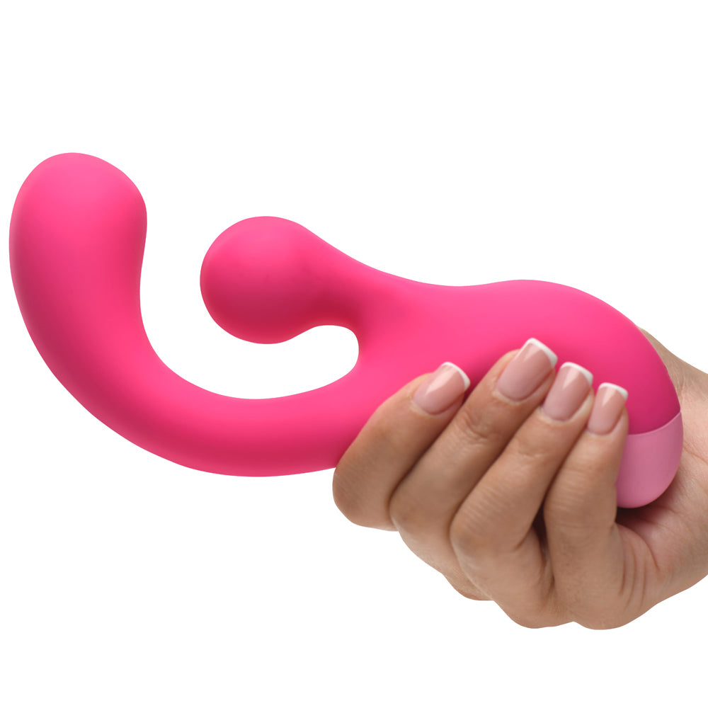 BANG! Gyro Rabbit Silicone Vibrator - Pink