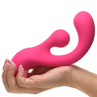 BANG! Gyro Rabbit Silicone Vibrator - Pink