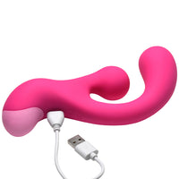 BANG! Gyro Rabbit Silicone Vibrator - Pink
