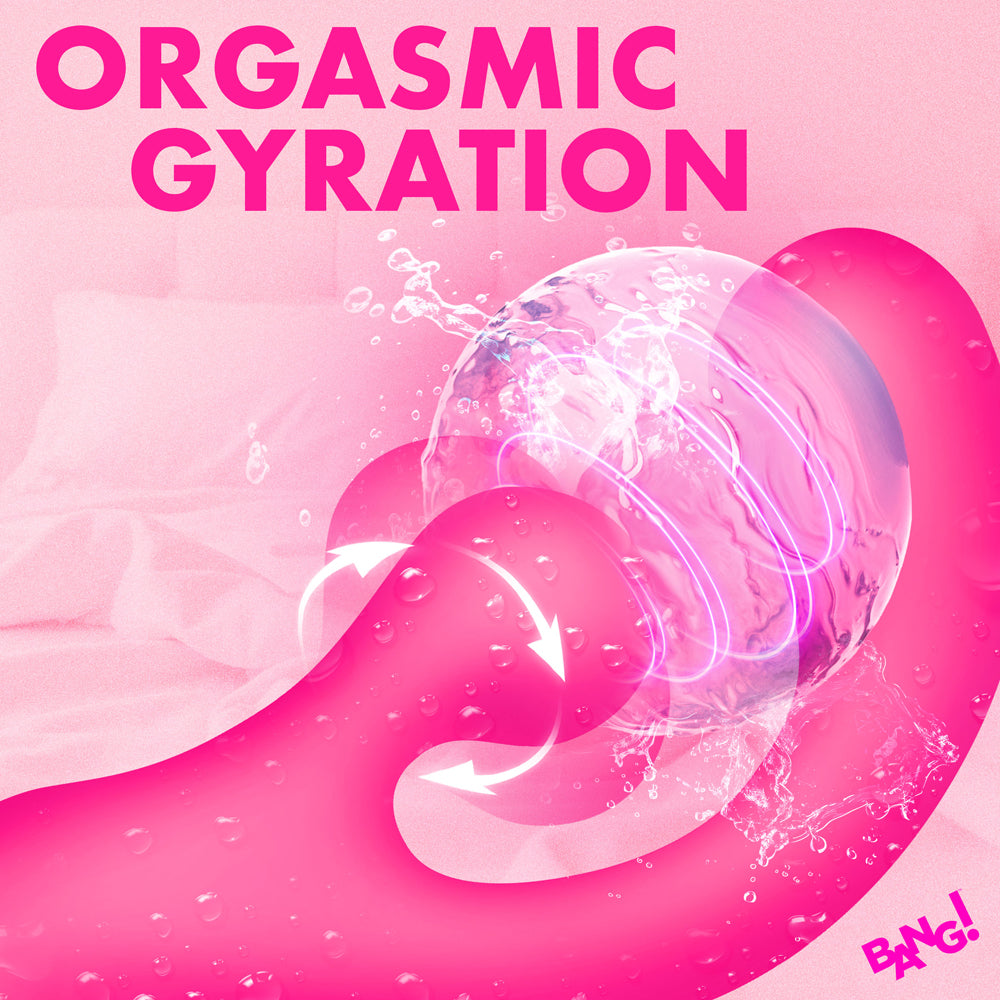 BANG! Gyro Rabbit Silicone Vibrator - Pink
