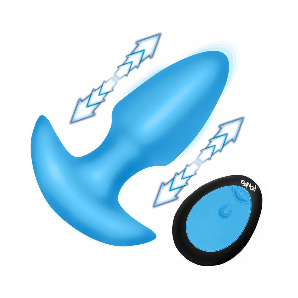 Thrusting & Vibrating Silicone Butt Plug