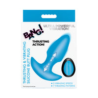 Thrusting & Vibrating Silicone Butt Plug