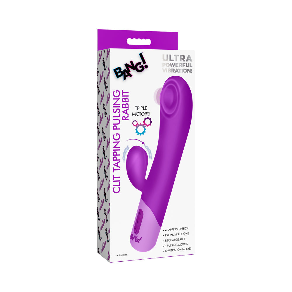 BANG! Clit Tapping Pulsing Rabbit in Purple