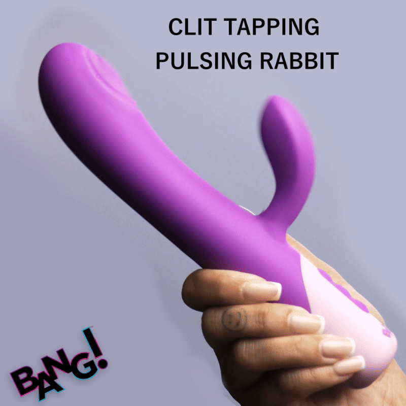 BANG! Clit Tapping Pulsing Rabbit in Purple