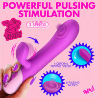 BANG! Clit Tapping Pulsing Rabbit in Purple