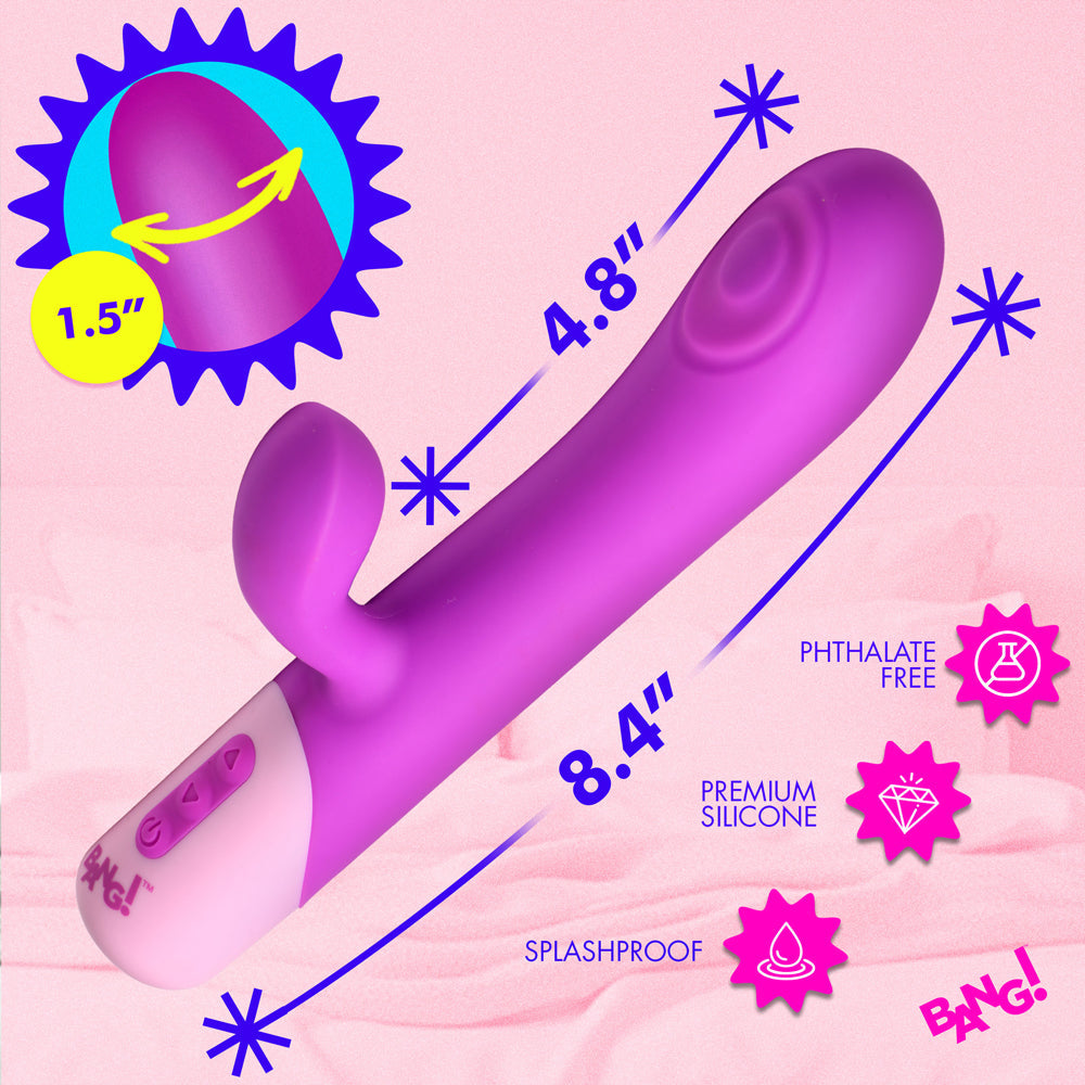 BANG! Clit Tapping Pulsing Rabbit in Purple