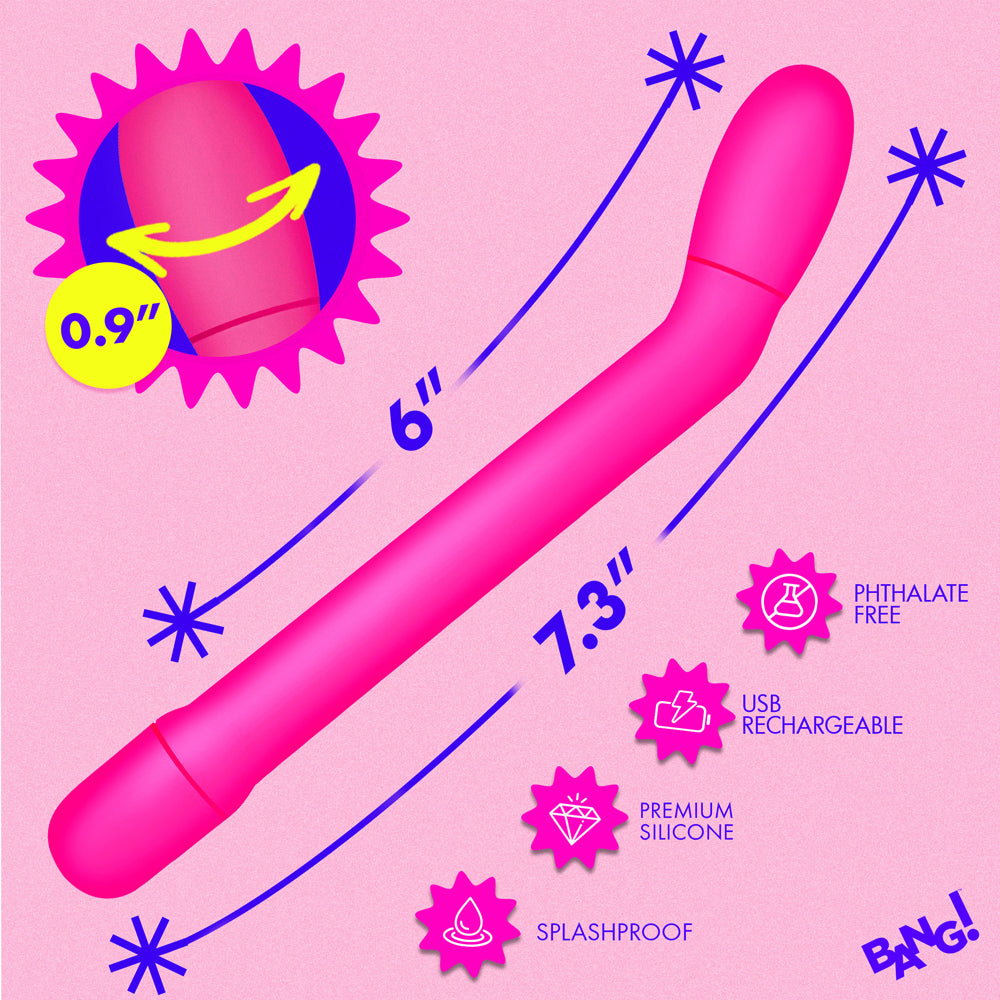 BANG! Slim G-Spot Vibrator in Pink