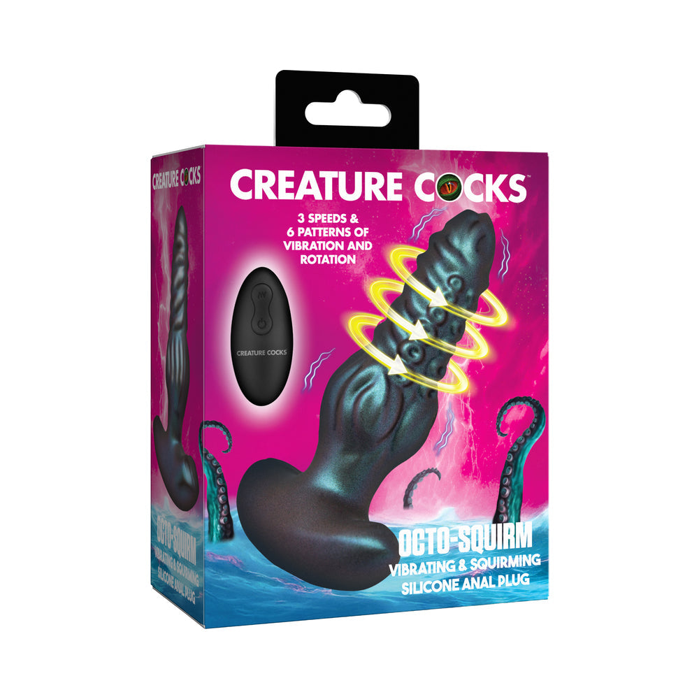 Creature Cocks Octo-Squirm Vibrating & Rotating Silicone Anal Plug