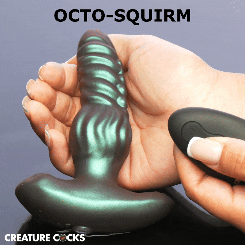 Creature Cocks Octo-Squirm Vibrating & Rotating Silicone Anal Plug