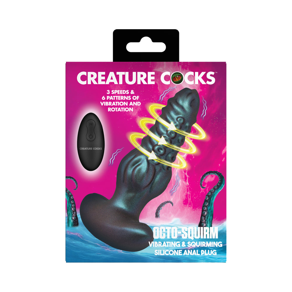 Creature Cocks Octo-Squirm Vibrating & Rotating Silicone Anal Plug