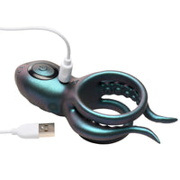 Octo-Grip Vibrating Silicone Cock Ring
