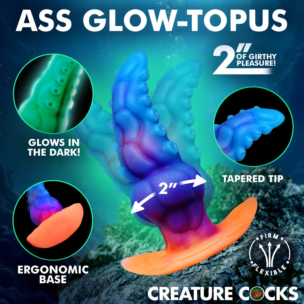 Creature Cocks Glowtopus GITD Sili Plug - Unique Fantasy Experience