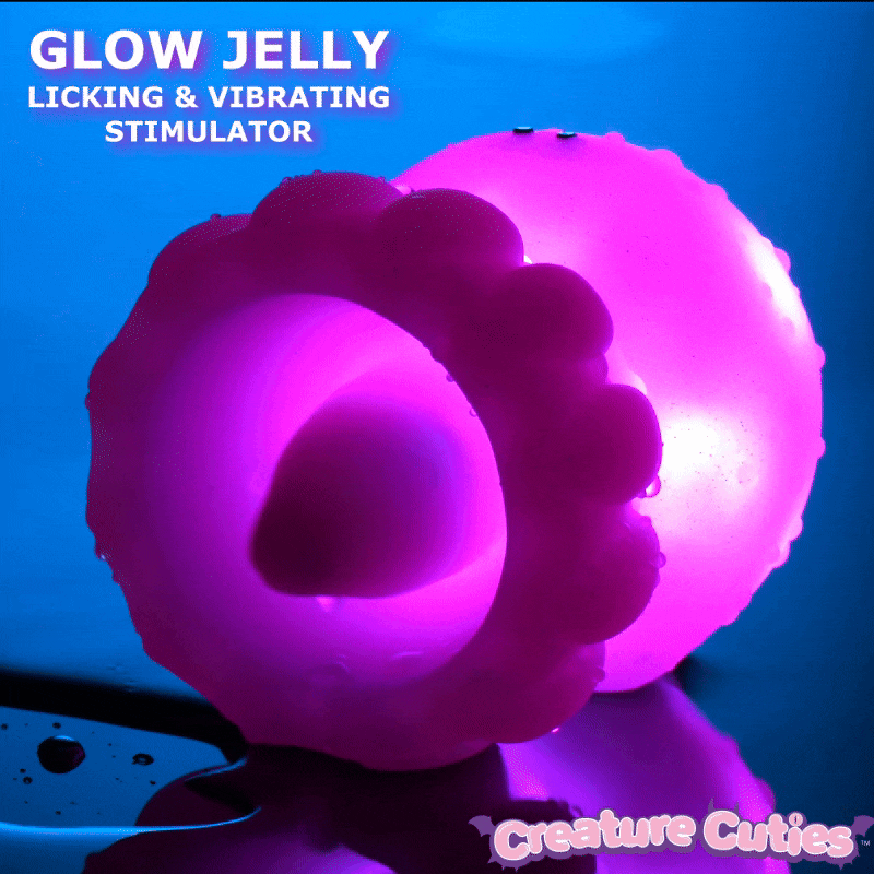 Creature Cuties Glow Jelly Licking & Vibrating Stimulator