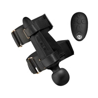 Master Series Thunderstick Thigh Strap Vibrating Wand with Harness
