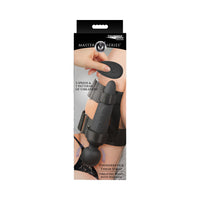 Master Series Thunderstick Thigh Strap Vibrating Wand with Harness