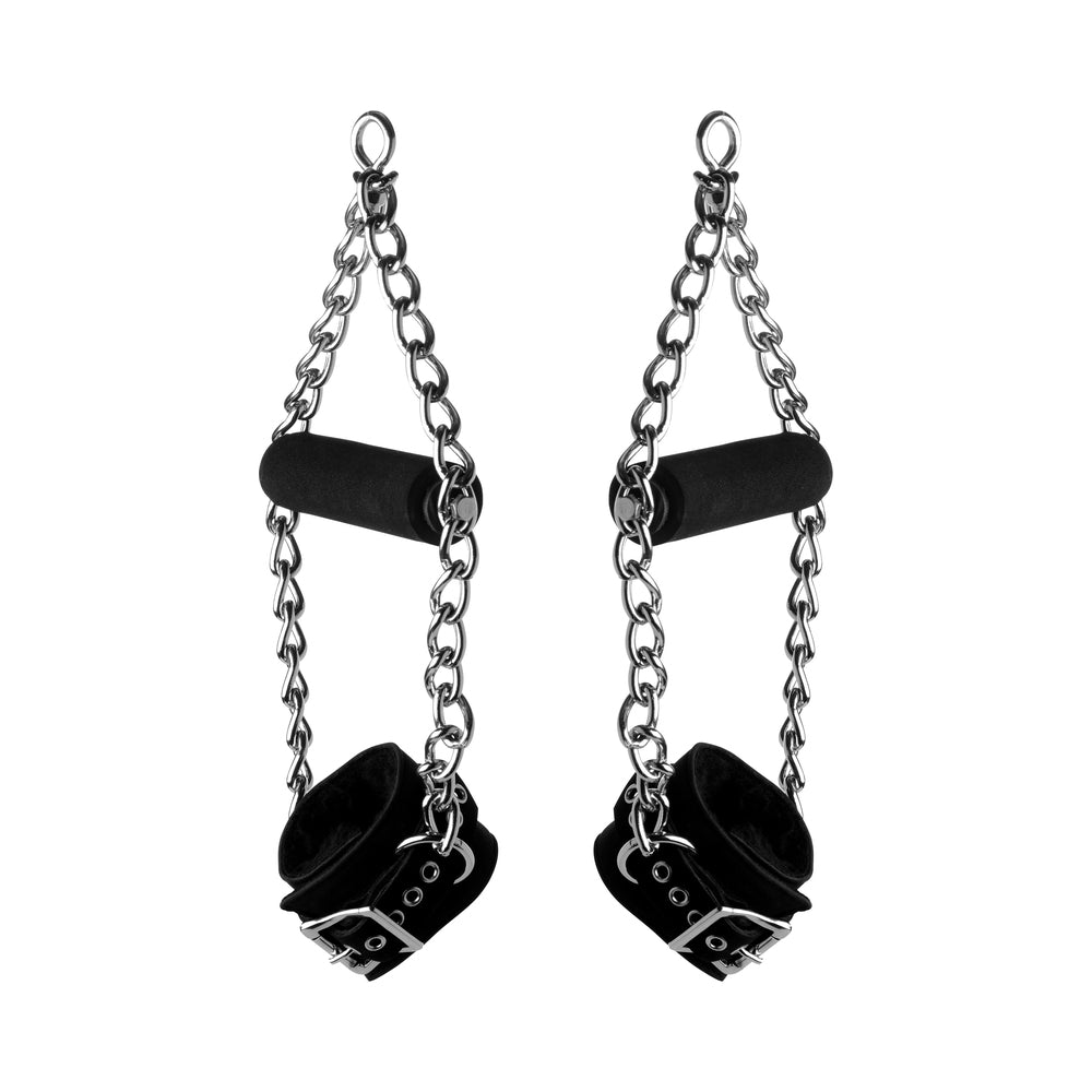 Strict Leather Fur Lined Nubuck Suspension Cuffs