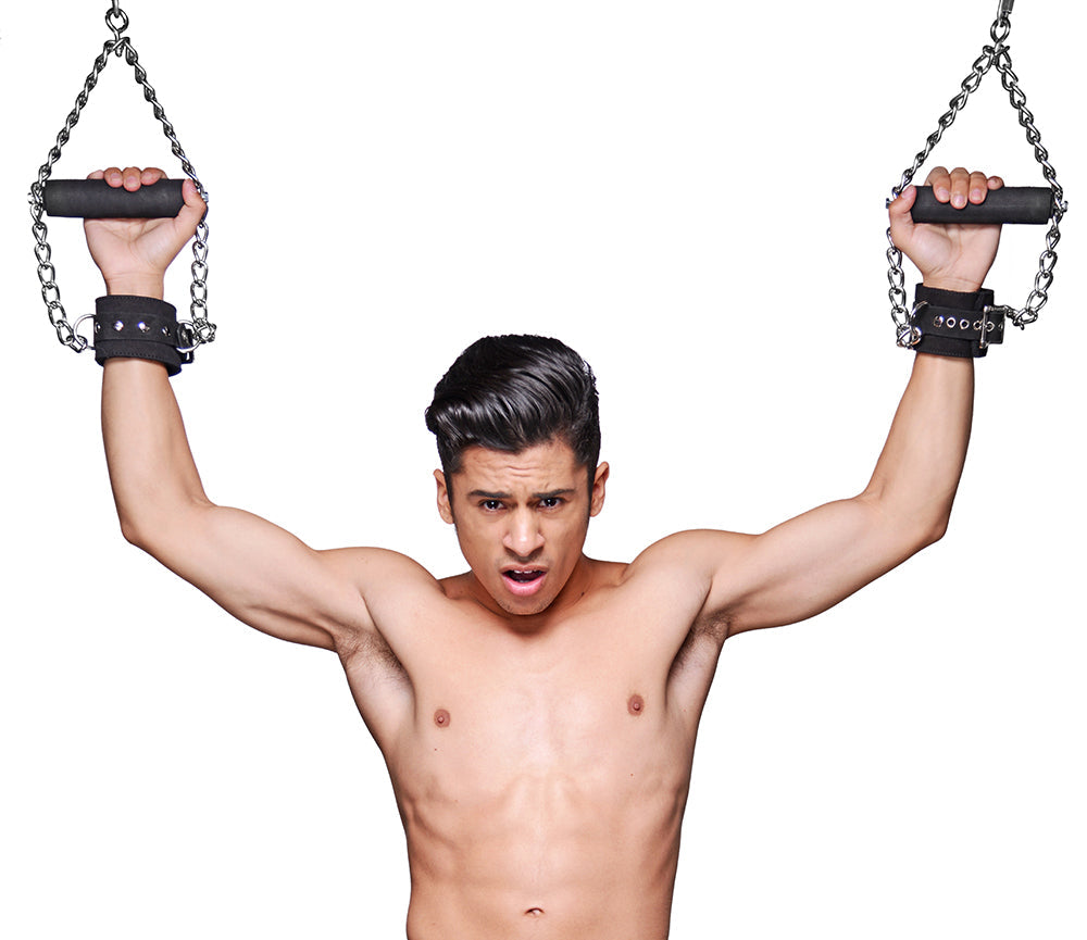 Strict Leather Fur Lined Nubuck Suspension Cuffs