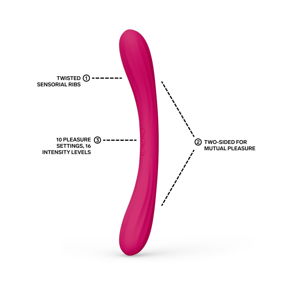 LELO BOOMERANG Luxury Vibrator - Cerise
