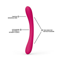LELO BOOMERANG Luxury Vibrator - Cerise