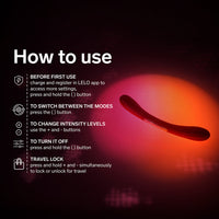 LELO BOOMERANG Luxury Vibrator - Coral Red