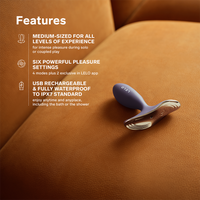 LELO Surfer 2 Luxury Vibrator - Black