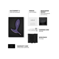 LELO Surfer 2 Luxury Anal Vibrating Plug - Cyber Purple