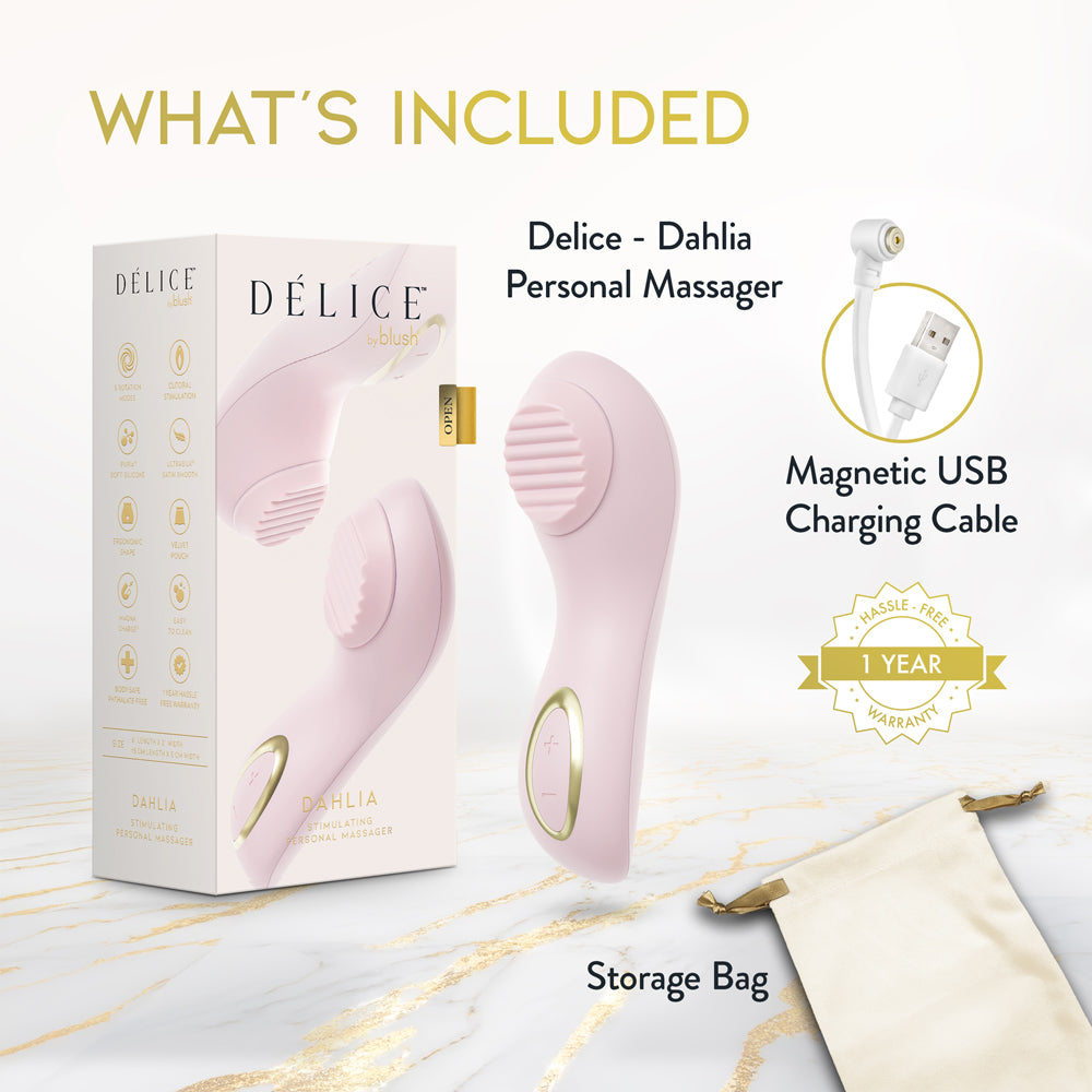 Delice Dahlia Stimulating Massager - Pink