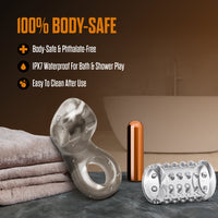 Stay Hard Vibrating Cock Ring Set with Sleeve 2