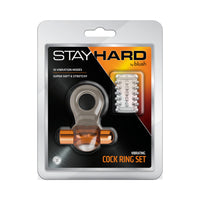 Stay Hard Vibrating Cock Ring Set with Sleeve 2