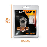 Stay Hard Vibrating Cock Ring Set with Sleeve 2
