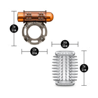 Stay Hard Vibrating Cock Ring Set with Sleeve - 3