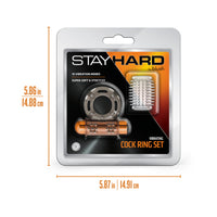 Stay Hard Vibrating Cock Ring Set with Sleeve - 3