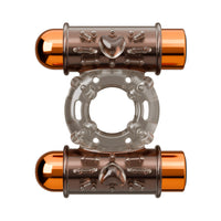 Stay Hard Vibrating Cock Ring Set with Sleeve and 2 Bullets