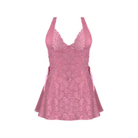 MS Wisteria Mist Halter Babydoll & G Pink SM