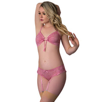 MS Wisteria Mist Bralette & Panty Set in Pink