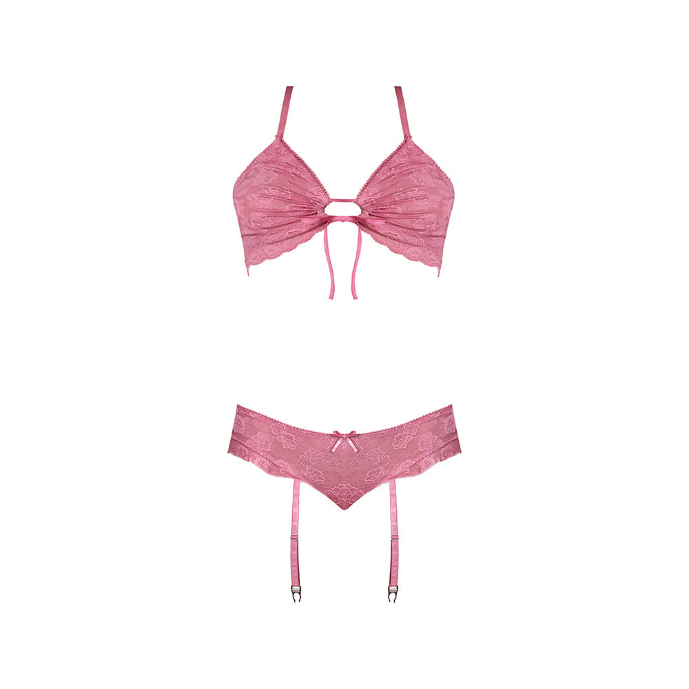 MS Wisteria Mist Bralette & Panty Set in Pink