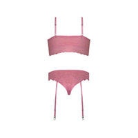 MS Wisteria Mist Bralette & Panty Set in Pink
