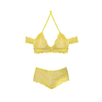Magic Silk Daffodil Dreams Bardot Sleeve Halter Top & Boy Short Set