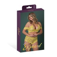 MS Daffodil Dreams Halter Boyshort Set in Yellow