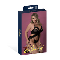 MS Rush Merry Widow & Panty Set in Black